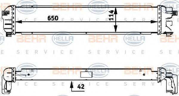 BEHR HELLA SERVICE 8MK376717421 Радіатор, охолодження двигуна