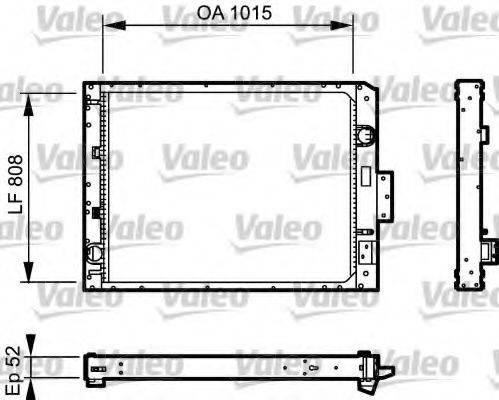 VALEO 733479 Радіатор, охолодження двигуна