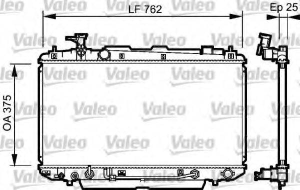 VALEO 734493 Радіатор, охолодження двигуна