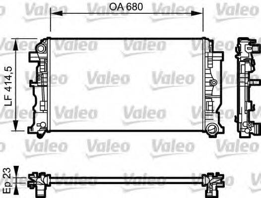 VALEO 734927 Радіатор, охолодження двигуна