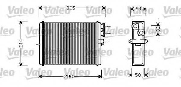 VALEO 812328 Теплообмінник, опалення салону