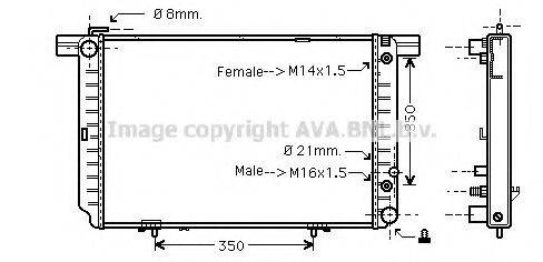 AVA QUALITY COOLING MS2121 Радіатор, охолодження двигуна