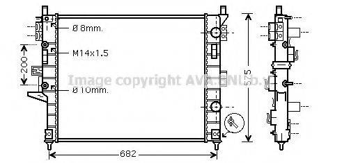 AVA QUALITY COOLING MS2331 Радіатор, охолодження двигуна