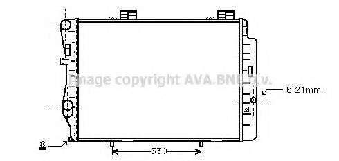 AVA QUALITY COOLING MSA2212 Радіатор, охолодження двигуна