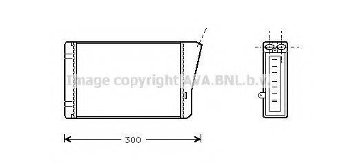 AVA QUALITY COOLING OL6196 Теплообмінник, опалення салону