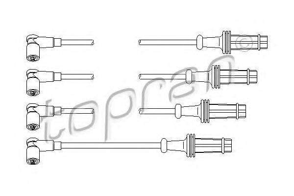 TOPRAN 721506 Комплект дротів запалювання