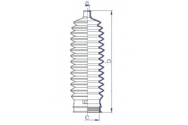 DA SILVA K5429 Пильовик, рульове управління