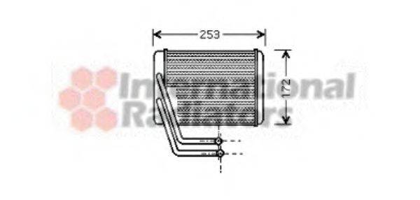 VAN WEZEL 82006144 Теплообмінник, опалення салону