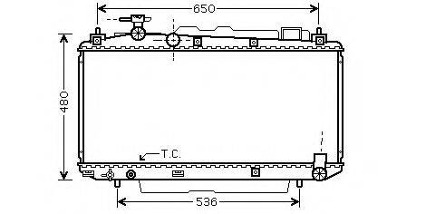 ASHUKI T78903 Радіатор, охолодження двигуна