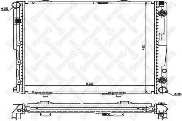 STELLOX 1025902SX Радіатор, охолодження двигуна