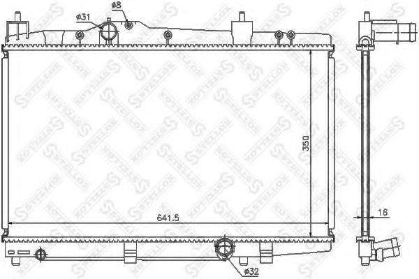 STELLOX 1026314SX Радіатор, охолодження двигуна