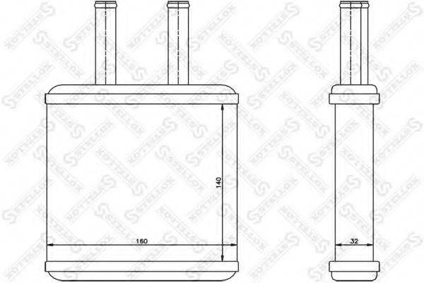 STELLOX 1035188SX Теплообмінник, опалення салону