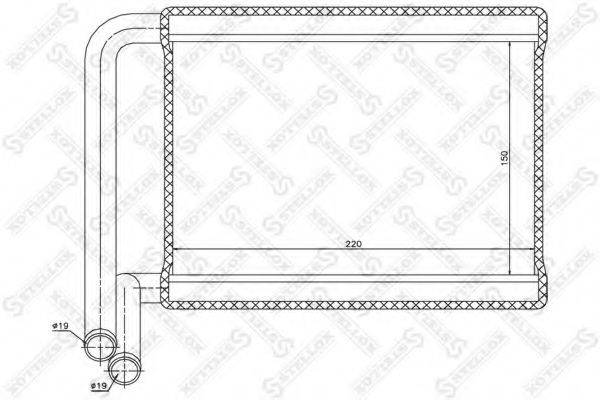 STELLOX 1035227SX Теплообмінник, опалення салону