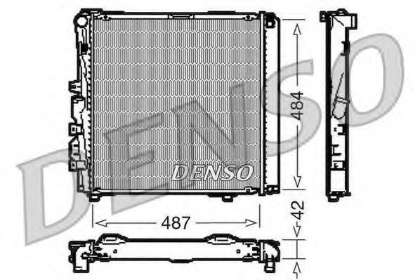 DENSO DRM17053 Радіатор, охолодження двигуна